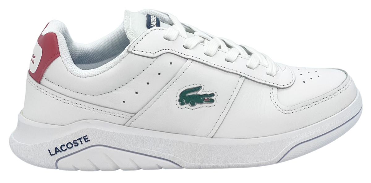 Lacoste Baby Game Advance Sneaker, WHT/YLW, 4 US