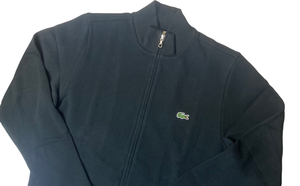 Lacoste Mens Full Zip Fleece Sweatshirt - Navy / Black / Grey - [SH4317-51]