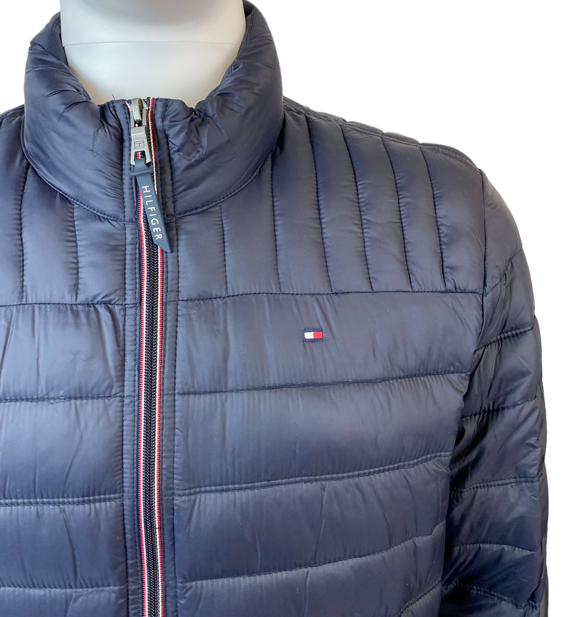 Tommy Hilfiger Mens Quilted Nylon Packable Winter Jacket