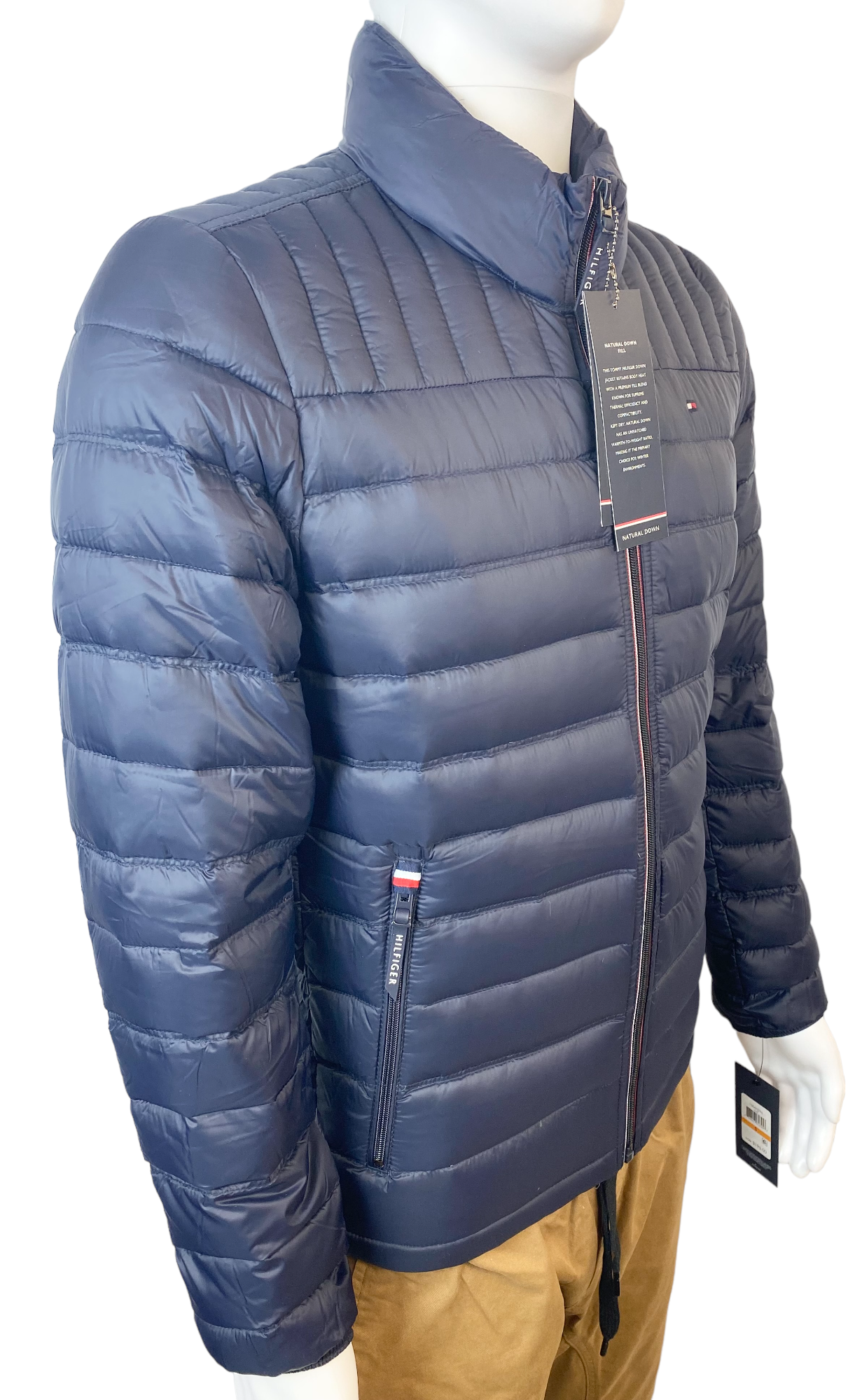 Tommy Hilfiger Mens Down Quilted Packable Puffer Jacket 158AN296