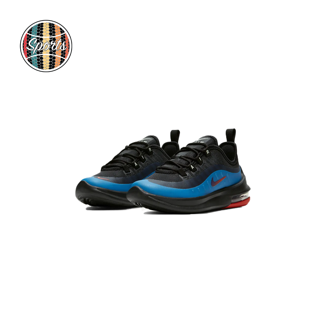 Nike air max axis black and blue hot sale