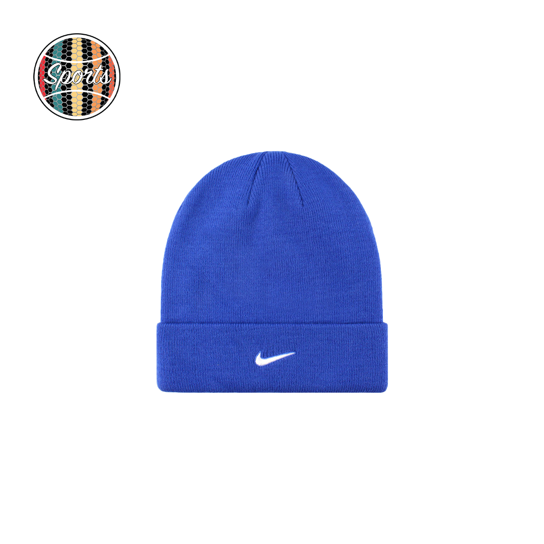 Blue top nike beanie