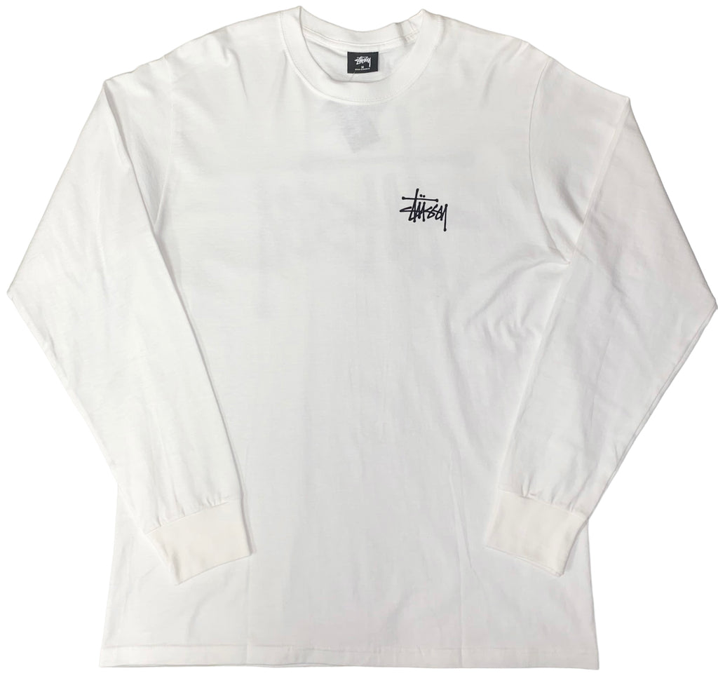 Stussy Mens Basic Long Sleeve T-Shirt - Black / White / Navy / Brick - [1994759]