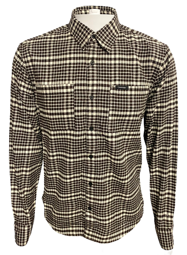 Calvin Klein Mens Casual Flannel Shirt - [40KC901]