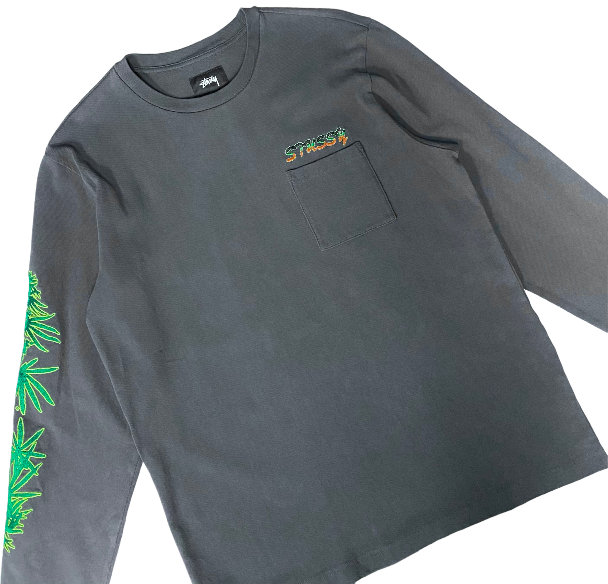 トップス stussy Leaves Ls Crew Stussy Leaves L/S Crew – Parks Sports Line