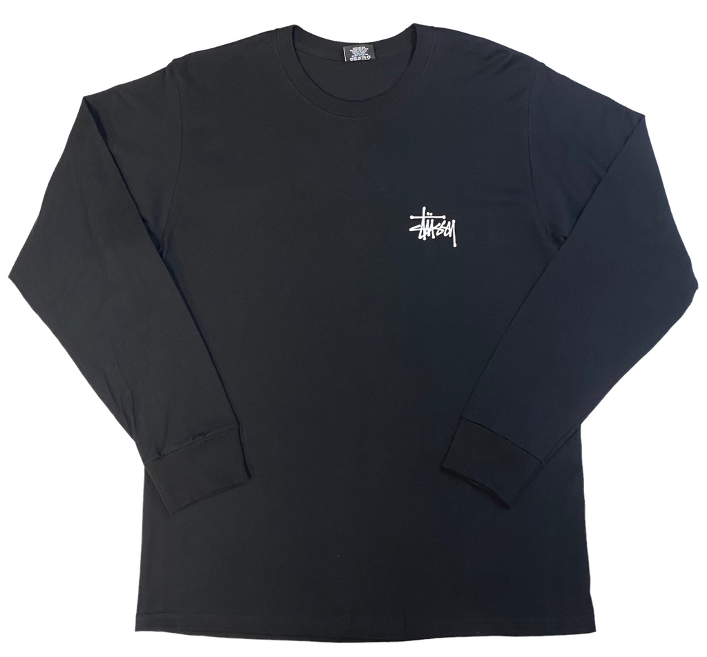 Stussy Mens Basic Long Sleeve T-Shirt - Black / White / Navy / Brick - [1994759]