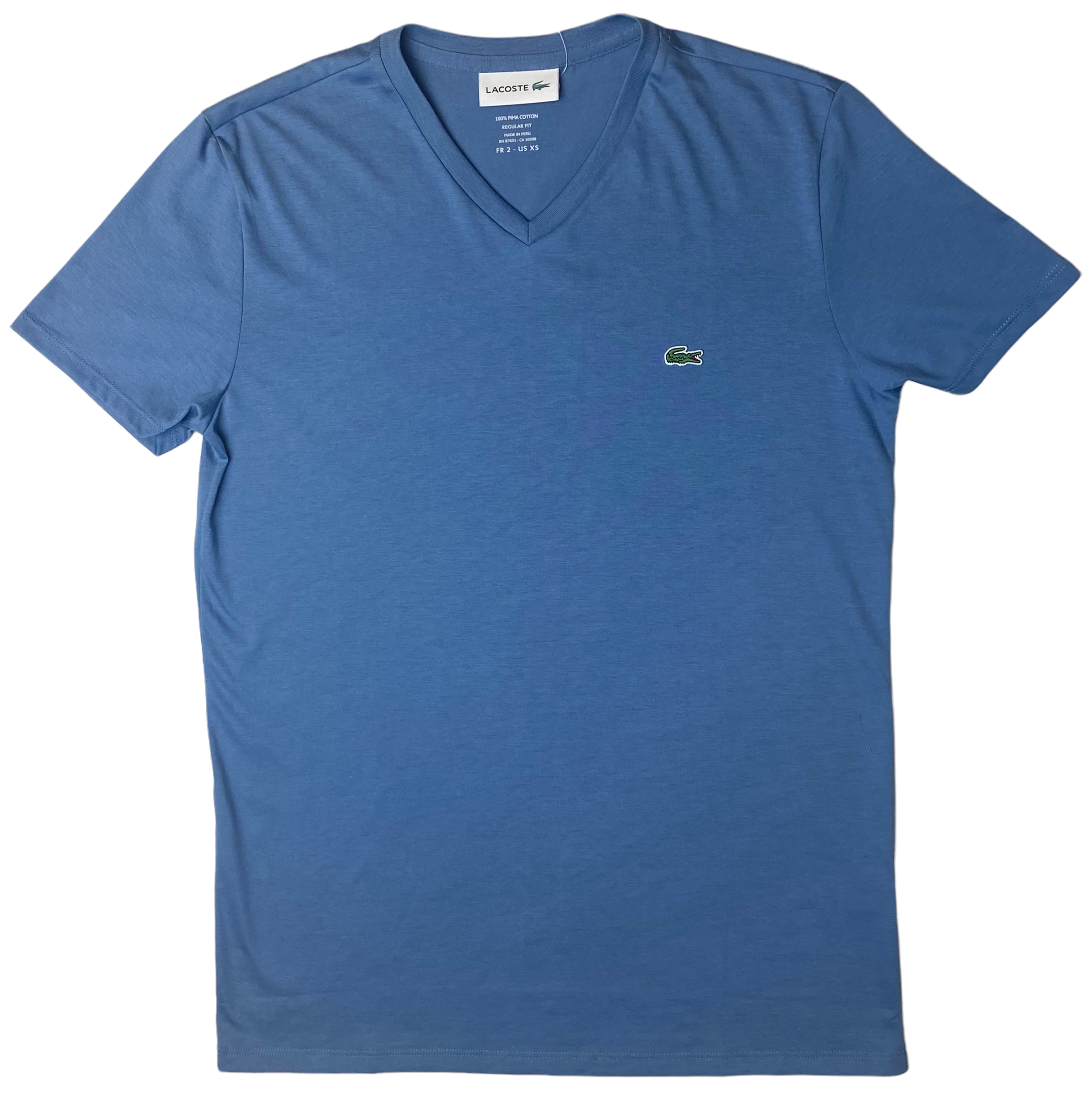 Lacoste Mens V Neck Pima Cotton T Shirt Multiple Colors Sizes TH6710 51