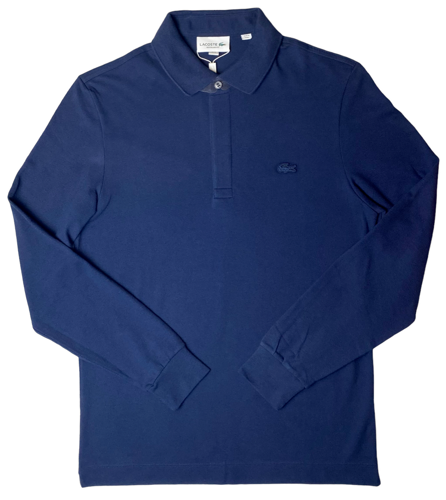 Lacoste Mens Long Sleeve Paris Polo Classic Fit Stretch Shirt - [PH2481-51]