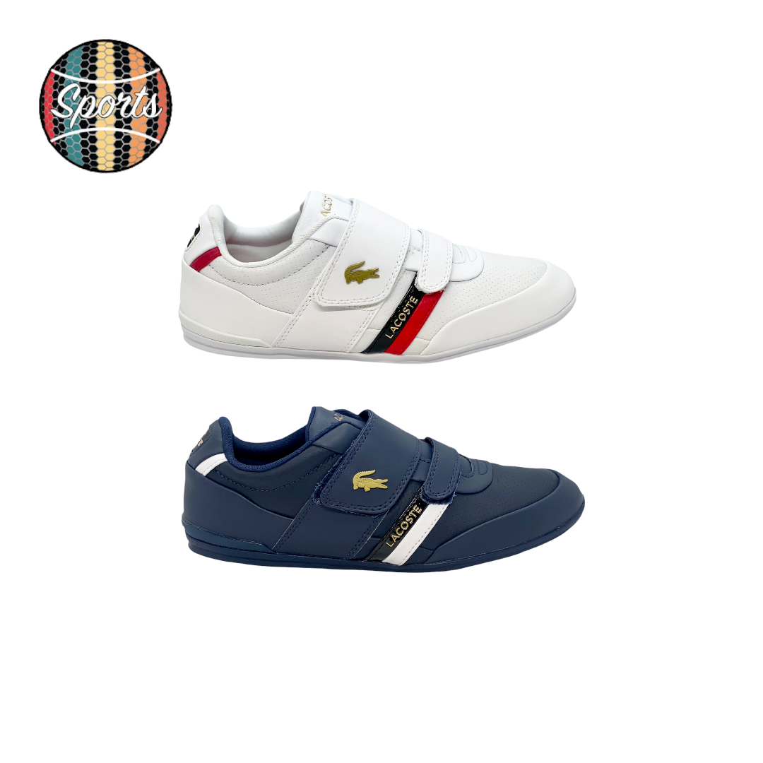 Lacoste on sale strap shoes