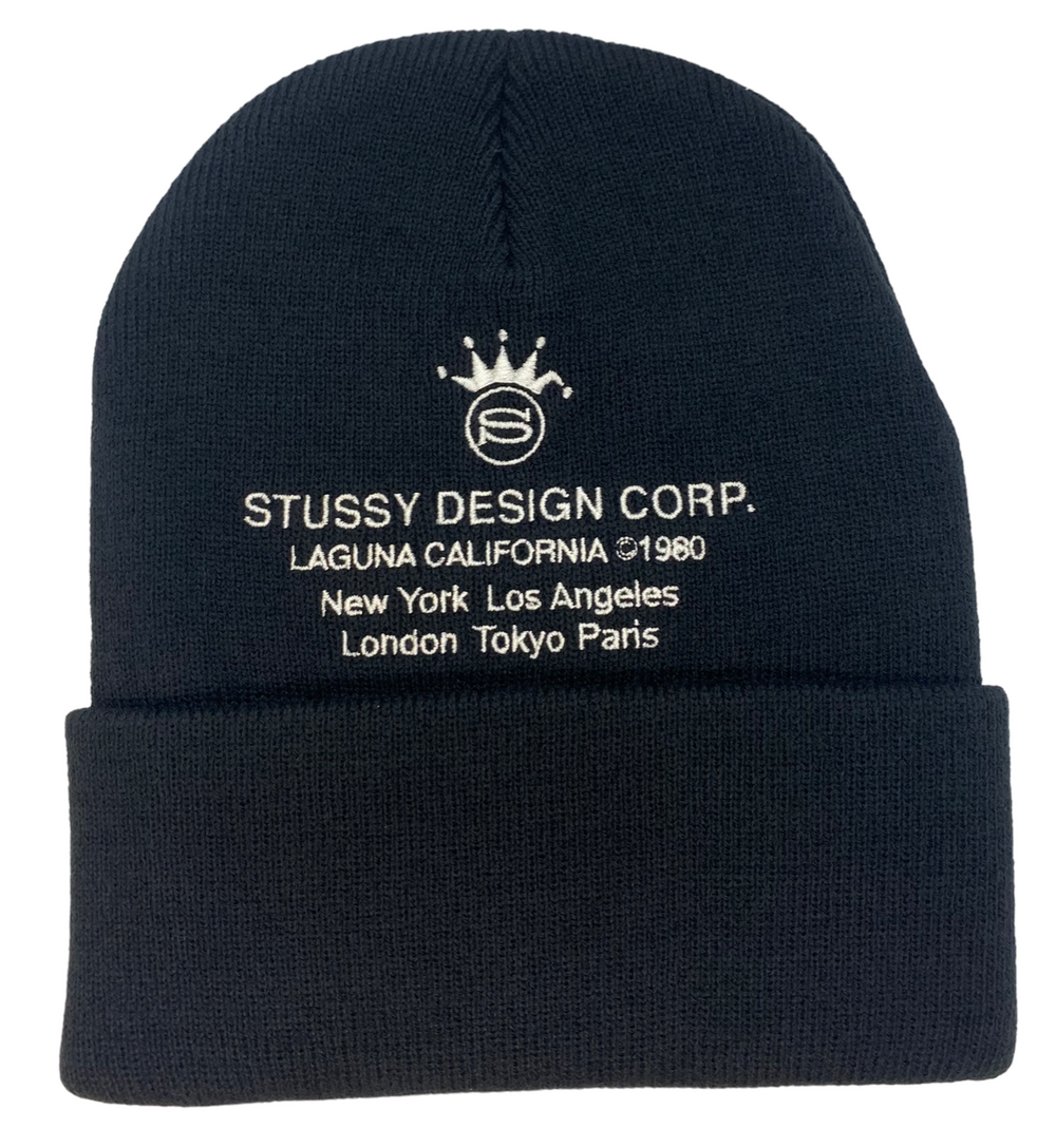 Stussy Design Corp Cuff Beanie - Black - *OSFA* - [1321059]