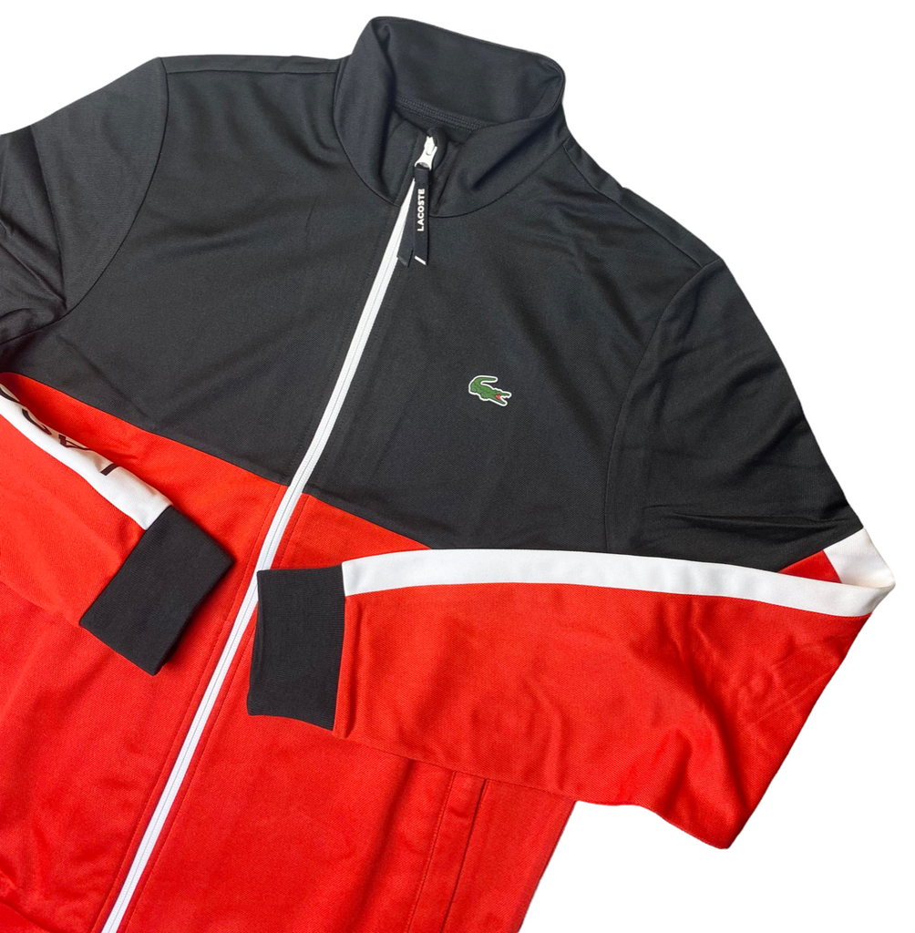 Lacoste Mens Colorblock Pique Zip Sweatshirt - Multiple Sizes - [SH4836-51-G54]