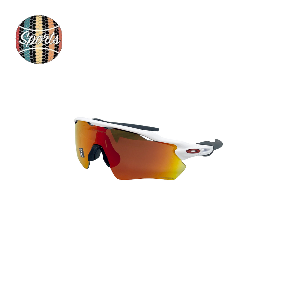 Oakley Radar EV Path Sunglasses - Polished White Frame / Prizm Ruby Lens - OO9208-7238