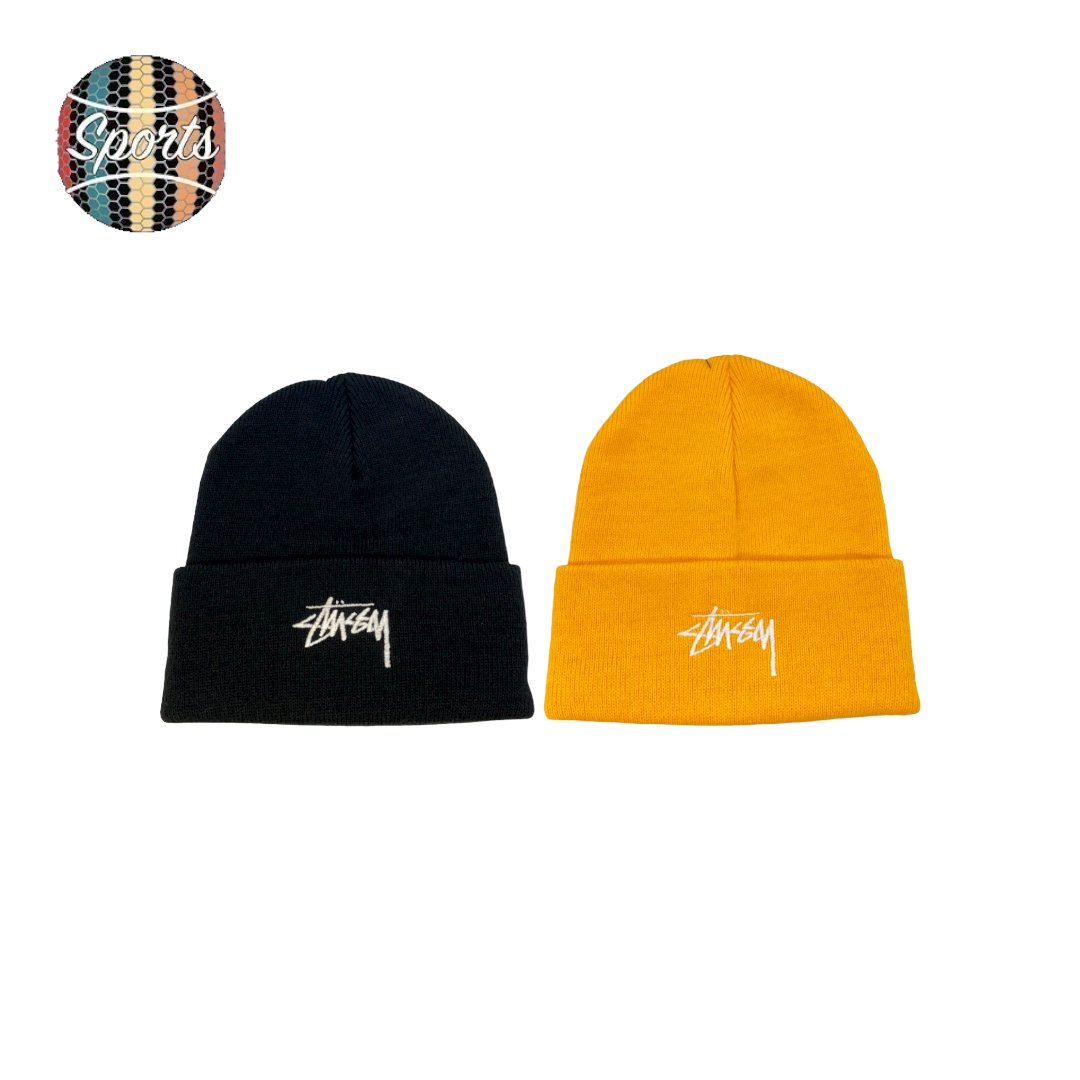 Yellow top stussy beanie