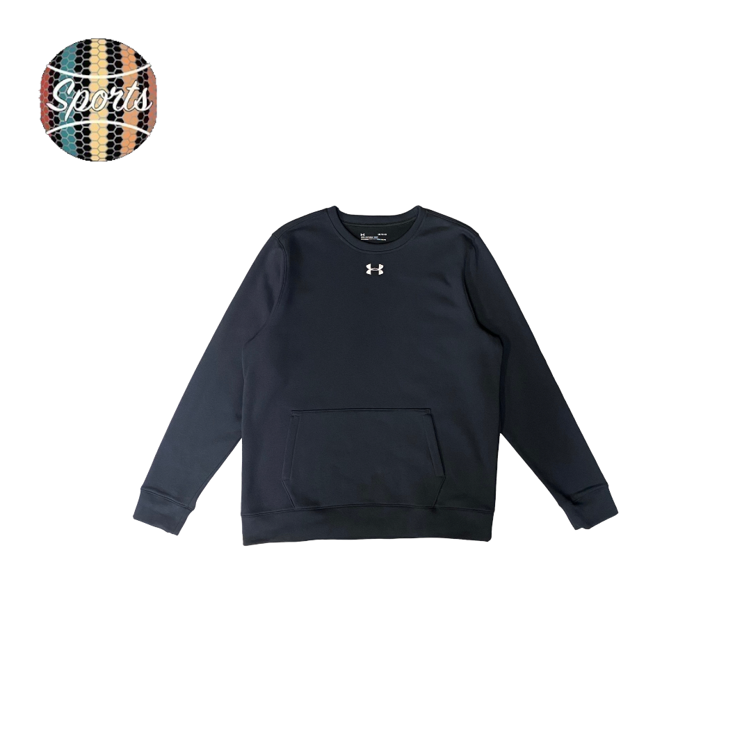 Under Armour Mens Rival Fleece 2.0 Team Crew Large Black