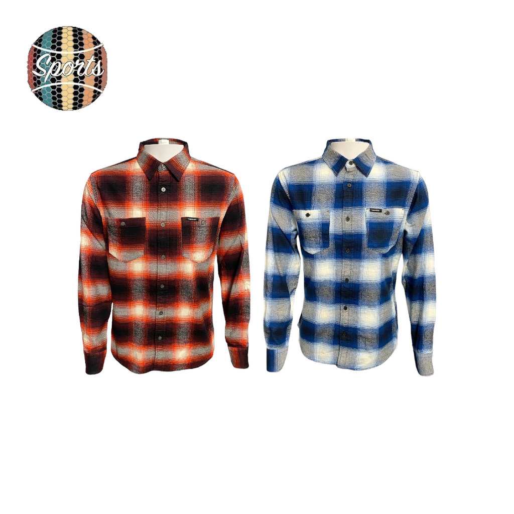Calvin Klein Mens Button-Up Flannel Shirt - [40KC902-501] [40KC902-410]