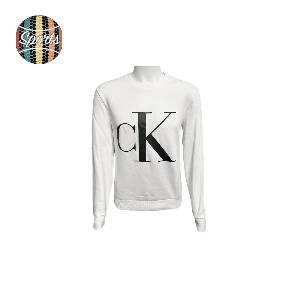 White calvin shop klein jumper mens