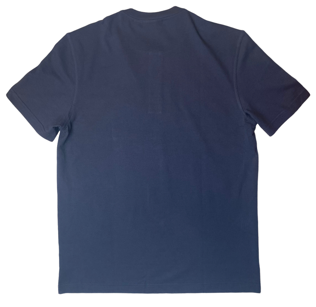 Lacoste Mens Henley Waffle Stitch Regular Fit T-Shirt - Dark Navy -TH3234-51-MXQ