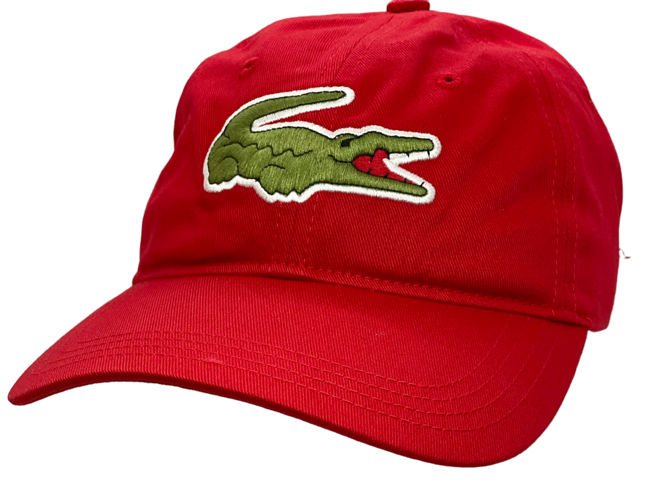 Lacoste Mens Contrast Cap and Oversized Crocodile Cap - Red - – Parks Sports Line