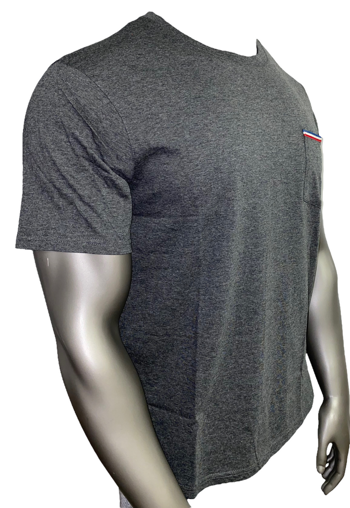 Lacoste Mens Sleepwear Pocket T-Shirt - Black Iris / Light Grey Heather / Charcoal - [RAM1308]