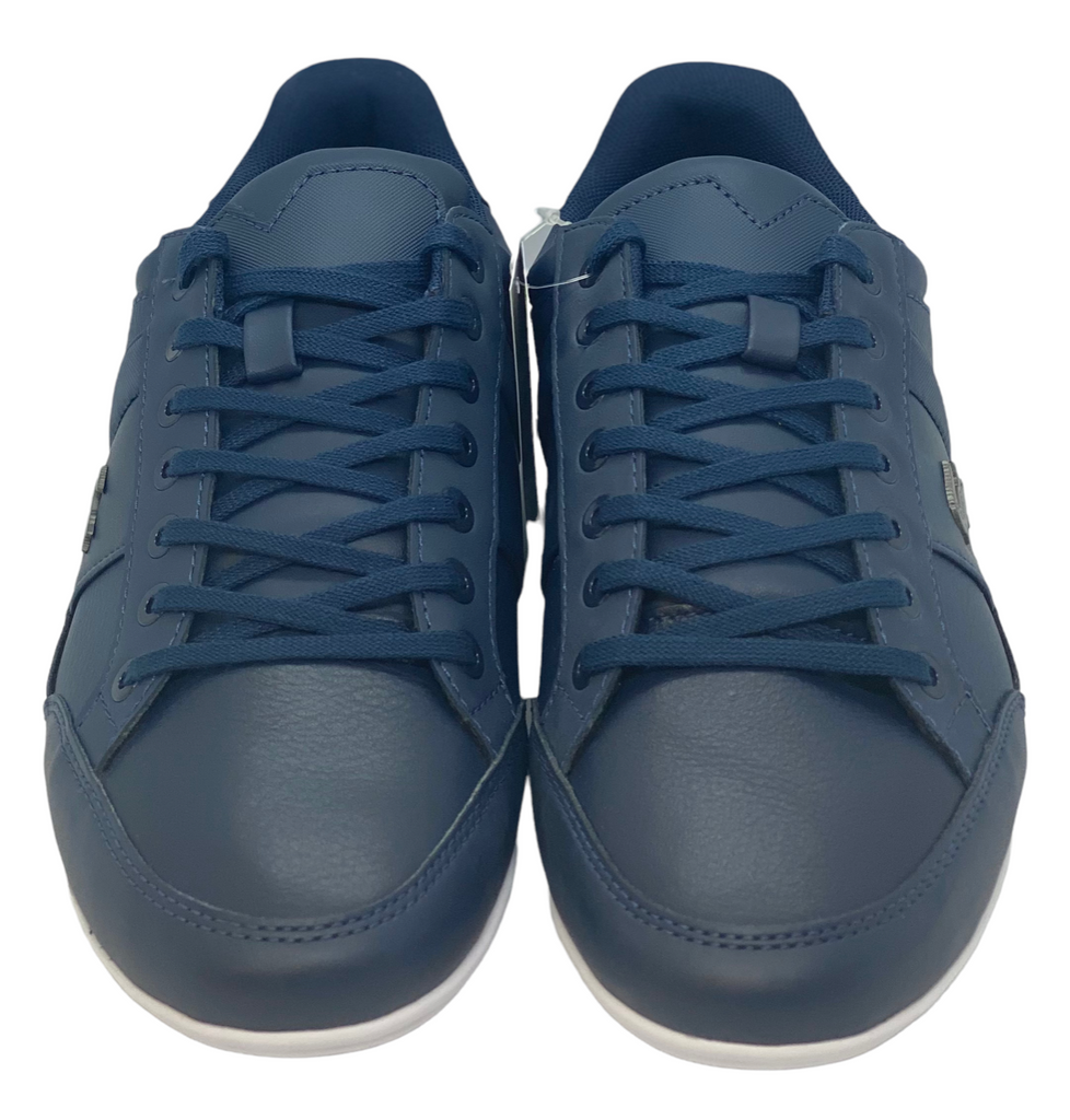 Lacoste Mens Chaymon Nappa Leather Shoes - Navy / White - 7-37CMA0094092