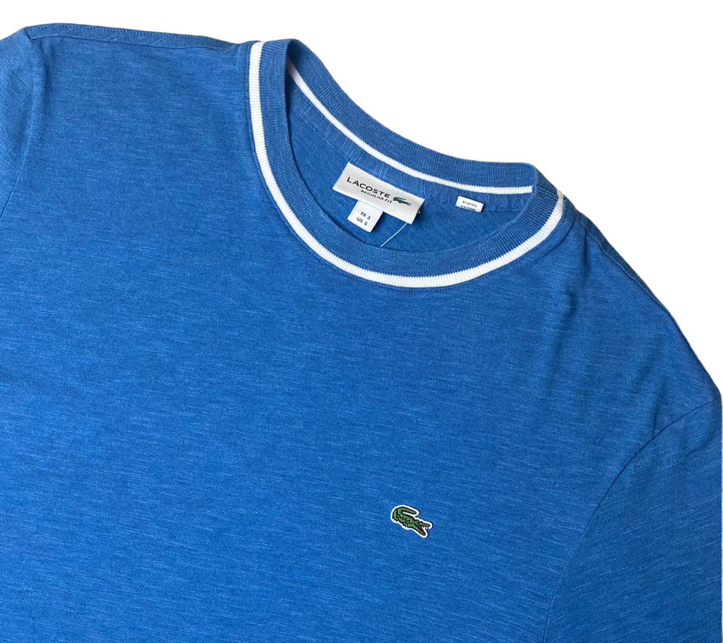 Lacoste Mens Textured Slub Regular Fit T-Shirt - [TH3212-51-TUC]