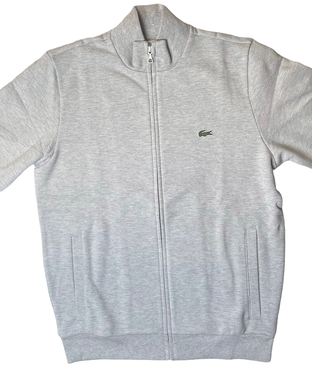 Lacoste Mens Full Zip Fleece Sweatshirt - Navy / Black / Grey - [SH4317-51]